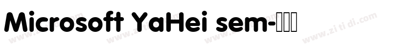 Microsoft YaHei sem字体转换